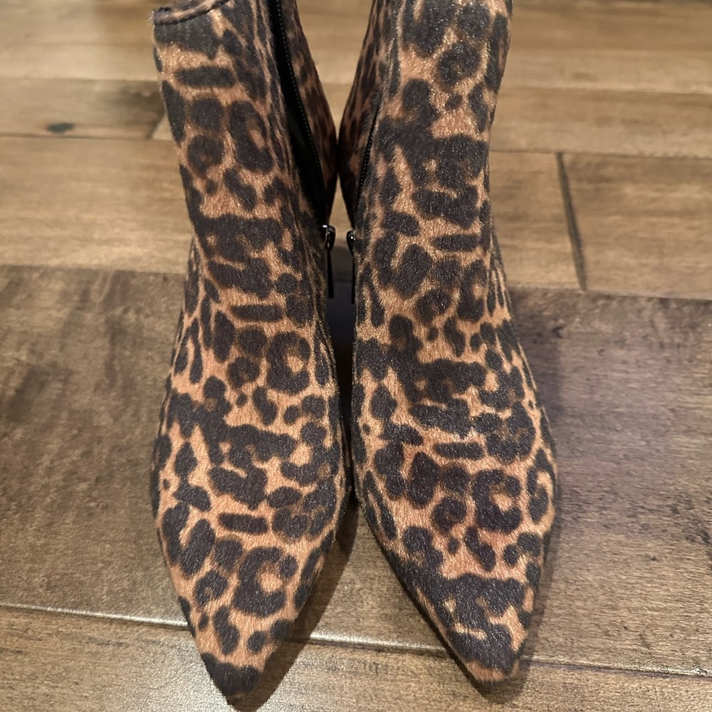 Charles by Charles David Leopard Ankle Boots